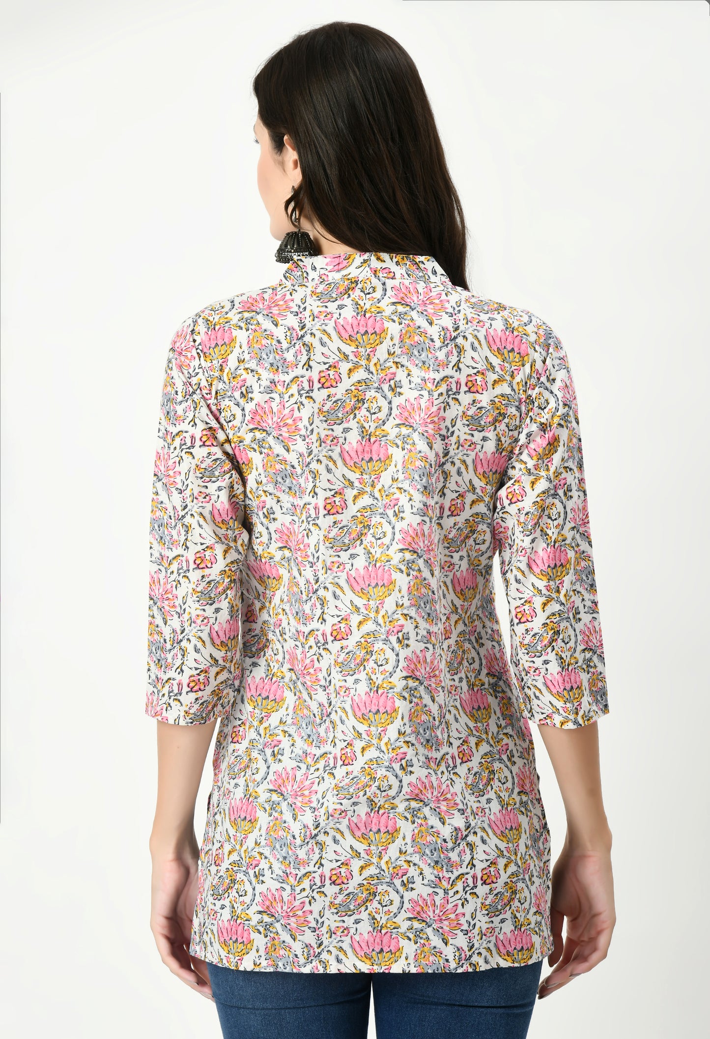 MAURYA Women's Multicolor Printed Women Tunic Top (MTOP005)