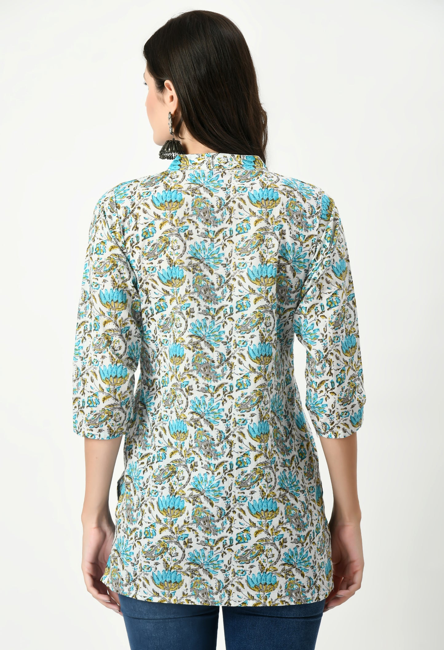 MAURYA Women's Multicolor Printed Women Tunic Top (MTOP004)