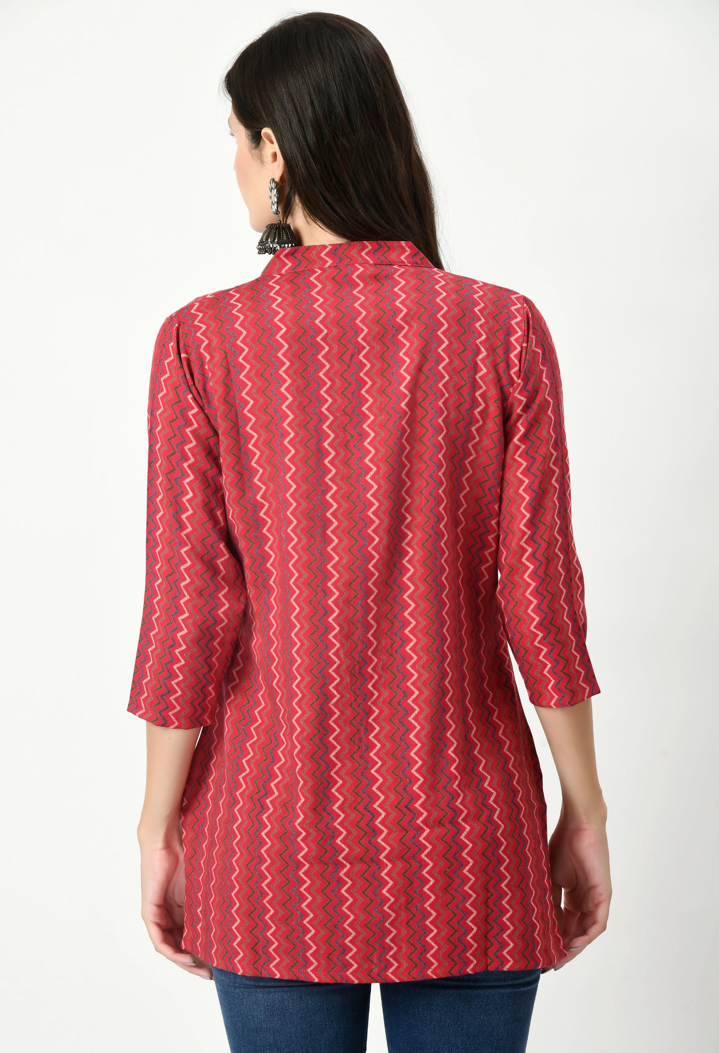 MAURYA Women's Red Women Tunic Top (MTOP001)