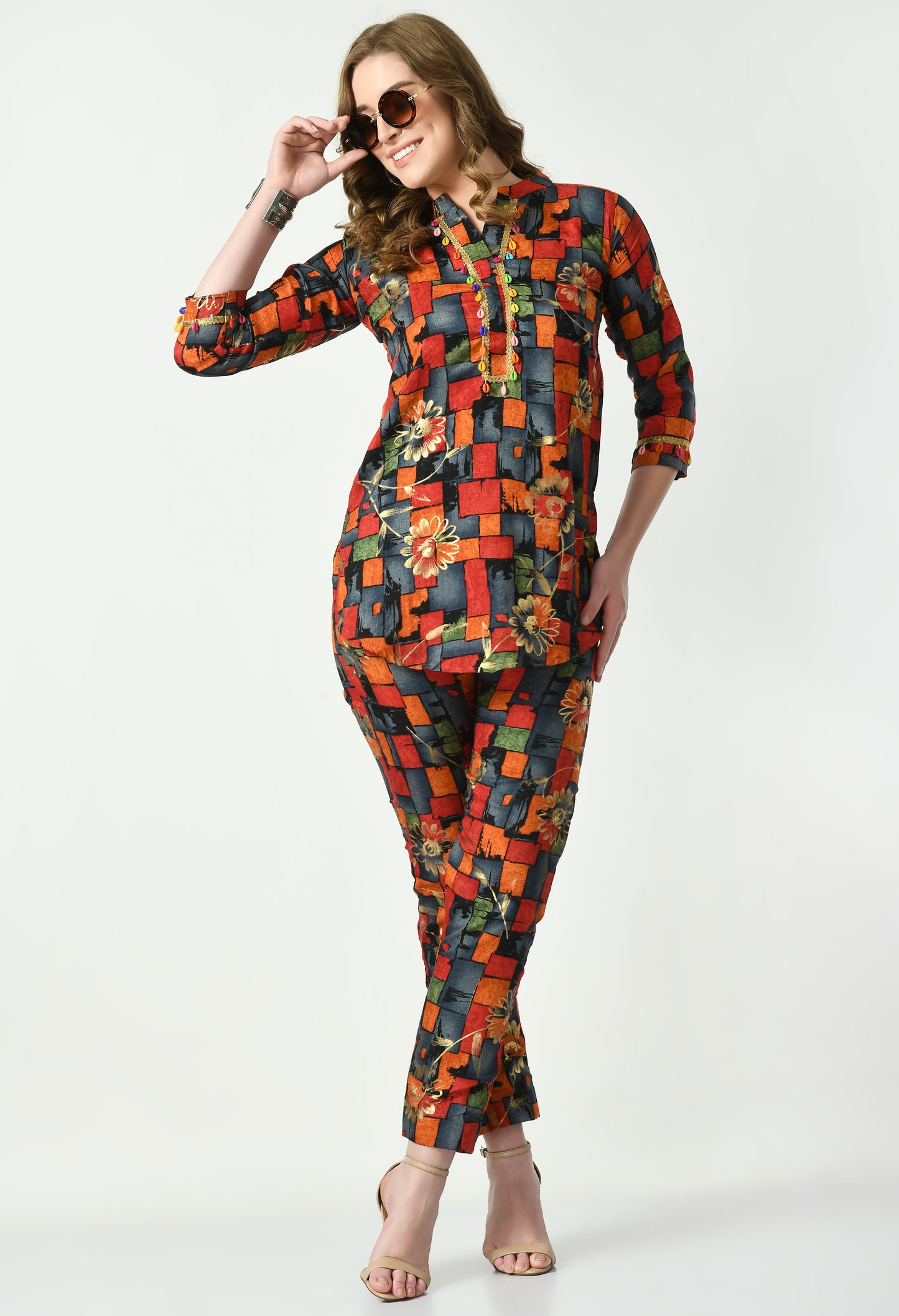 MAURYA Women’s Elegant Muslin Co-Ord Set for Effortless Everyday Style