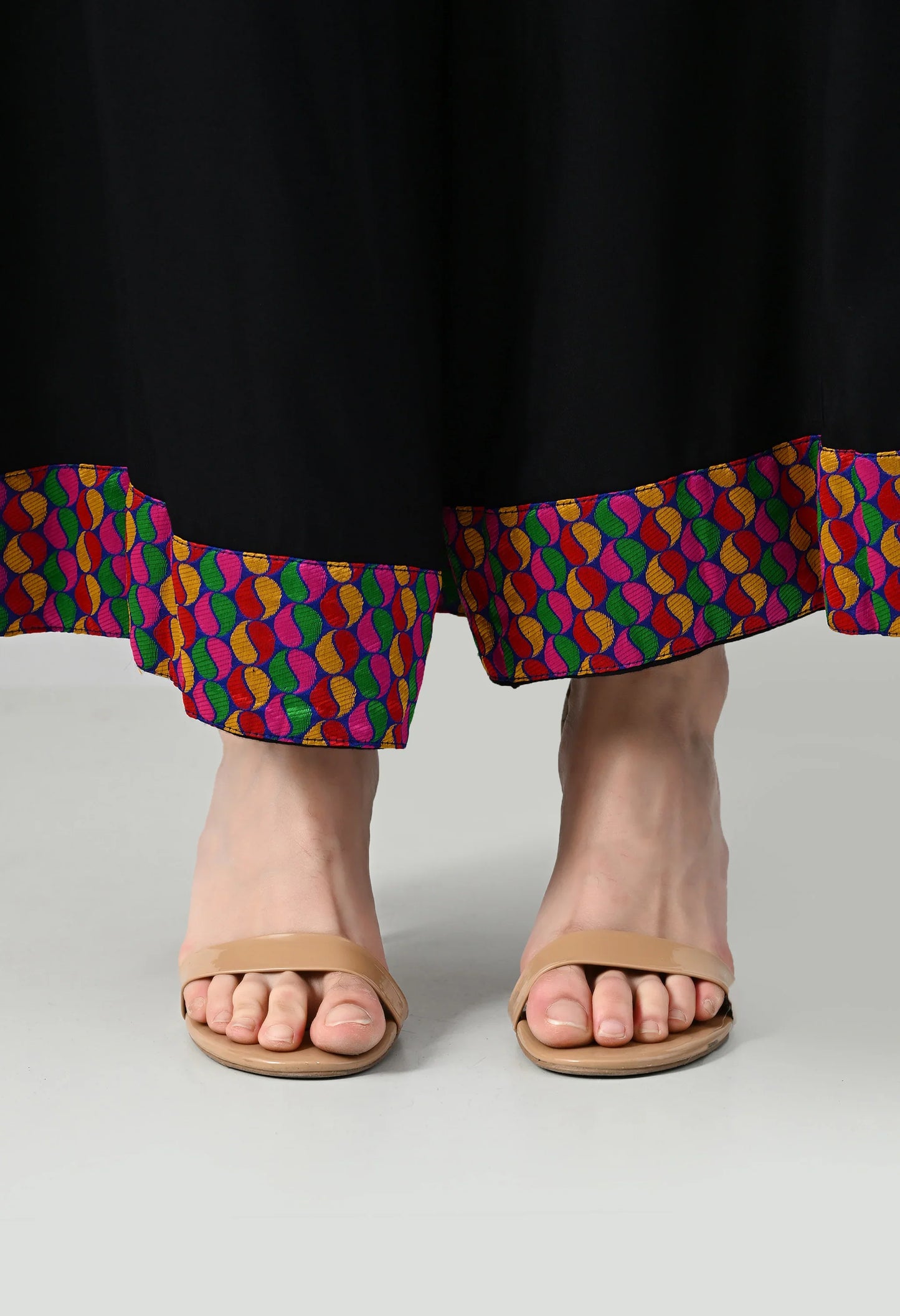 MAURYA Women's and Girls Black Rayon Regular Flared Palazzo (MPL037)