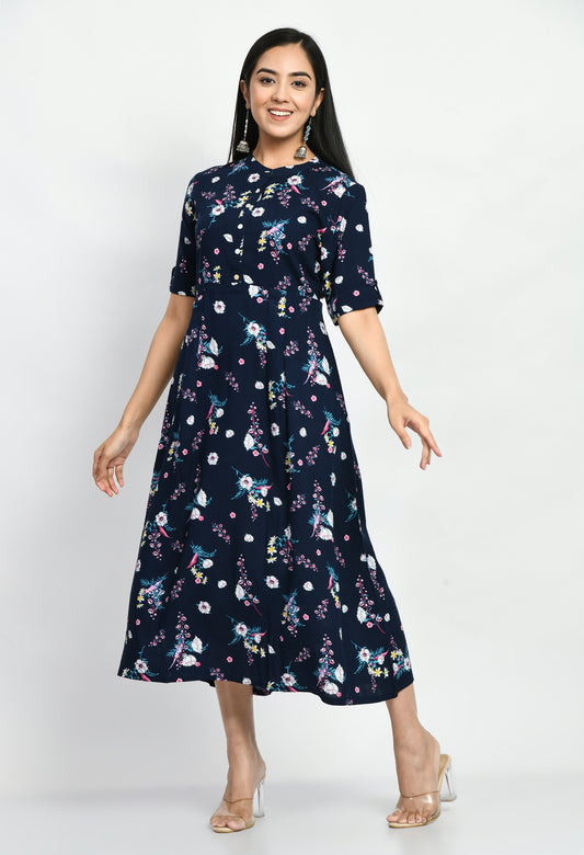 MAURYA Women’s Everyday Rayon A-Line Dress