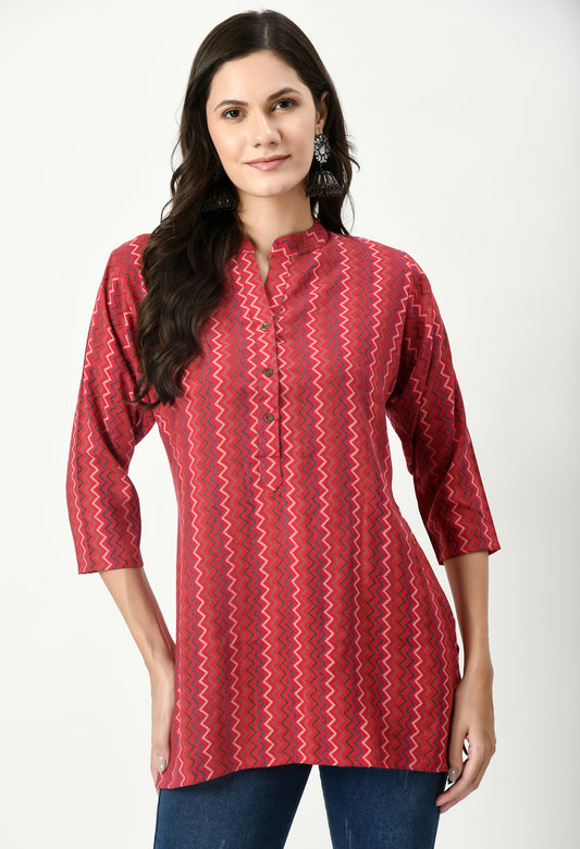 MAURYA Women’s Cotton Blend Printed Casual Top for Daily & Office Wear