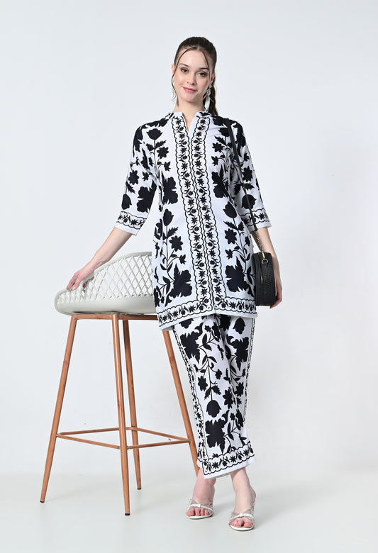 MAURYA Women’s Elegant Linen Slub Co-Ord Set for Everyday Comfort