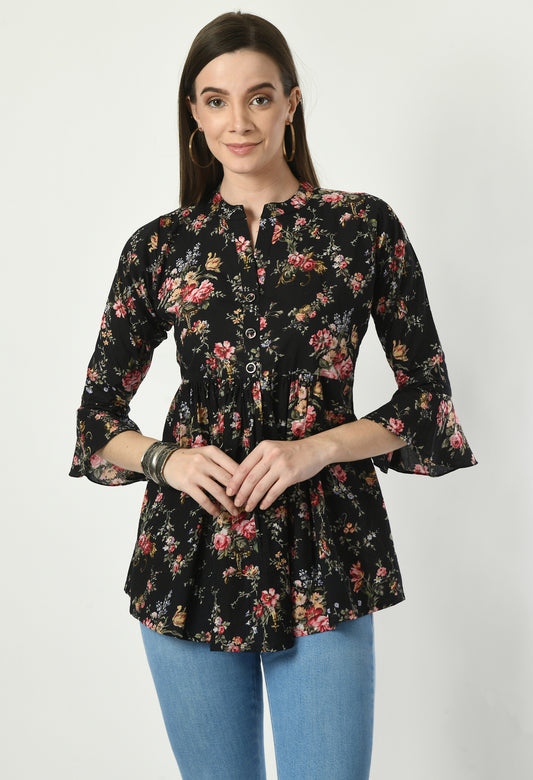 MAURYA Women’s Cotton Printed Casual Top for Daily & Office Wear