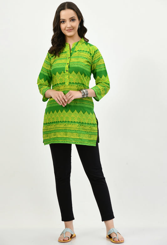 MAURYA Women’s Cotton Blend Printed Casual Top for Daily & Office Wear