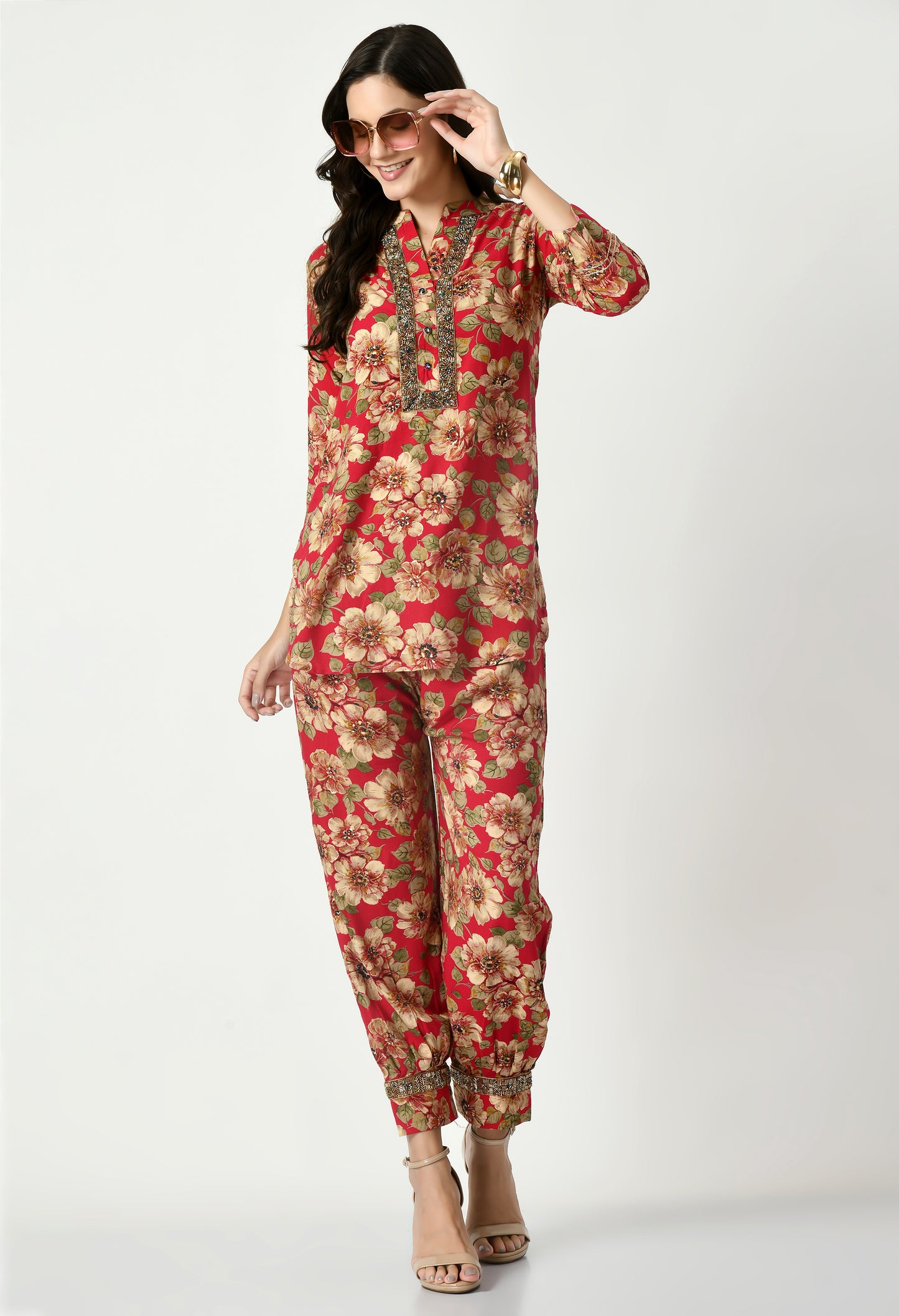 MAURYA Women’s Rayon Co-Ord Set | Top & Pants