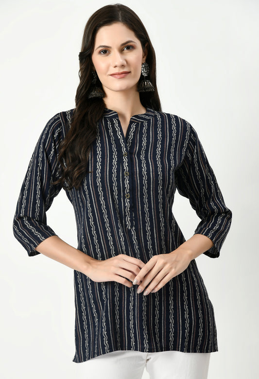 MAURYA Women’s Cotton Blend Printed Casual Top for Daily & Office Wear