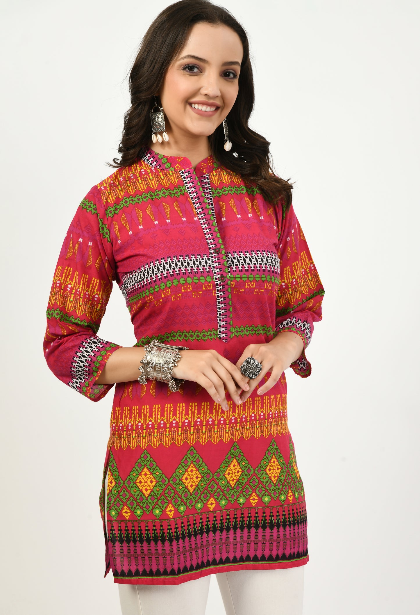 MAURYA Women’s Cotton Blend Printed Casual Top for Daily & Office Wear