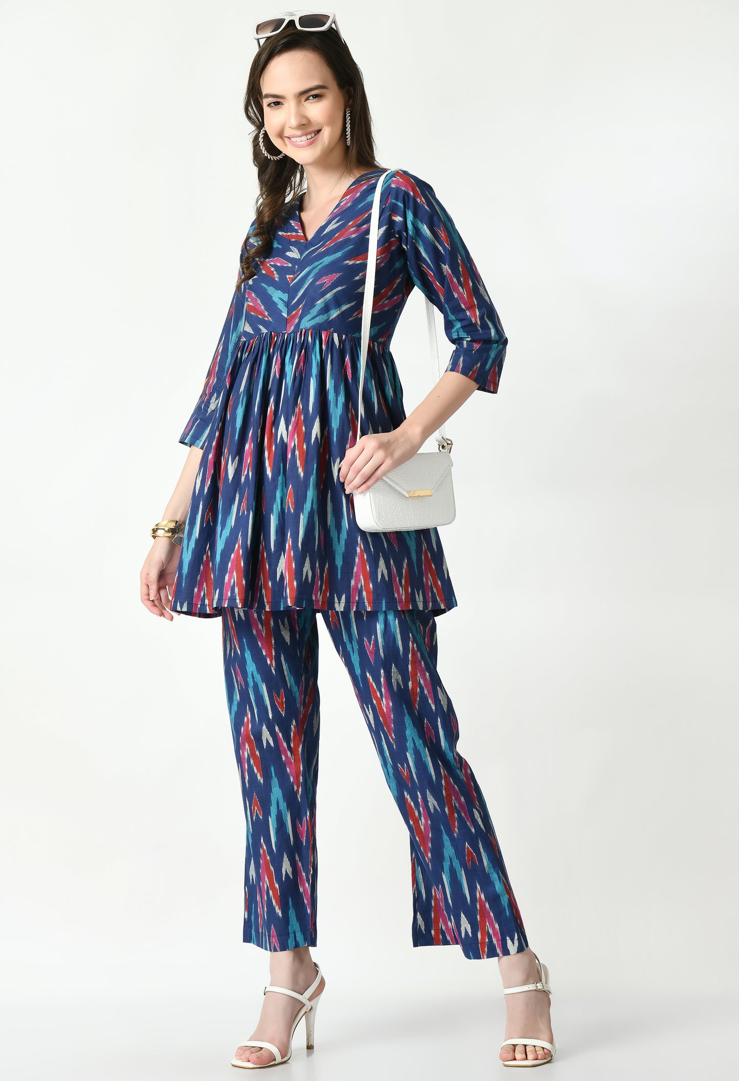 MAURYA Women’s Pure Cotton Co-Ord Set | Top & Pants