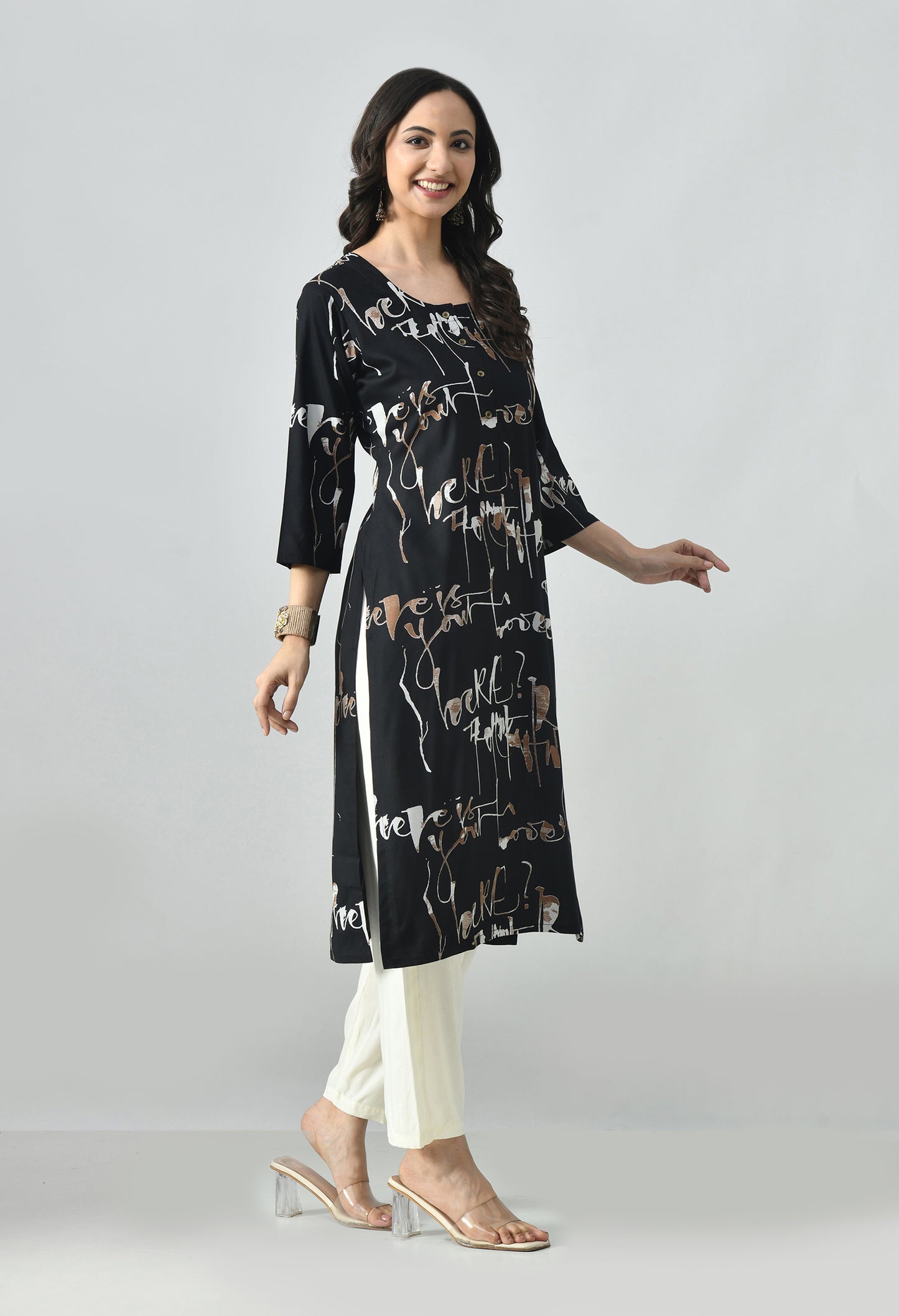 MAURYA Women's Rayon Abstract Print Kurti