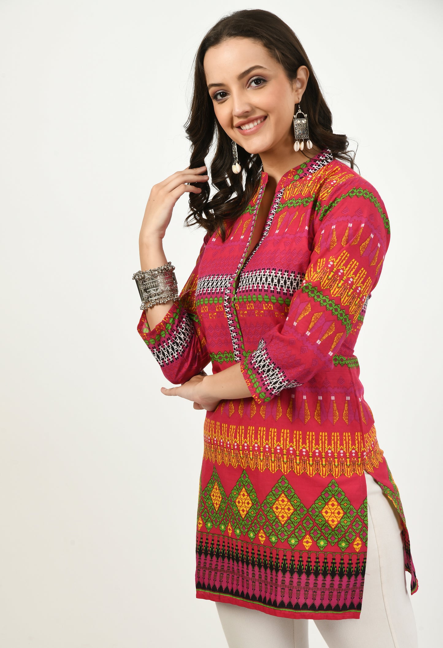 MAURYA Women’s Cotton Blend Printed Casual Top for Daily & Office Wear