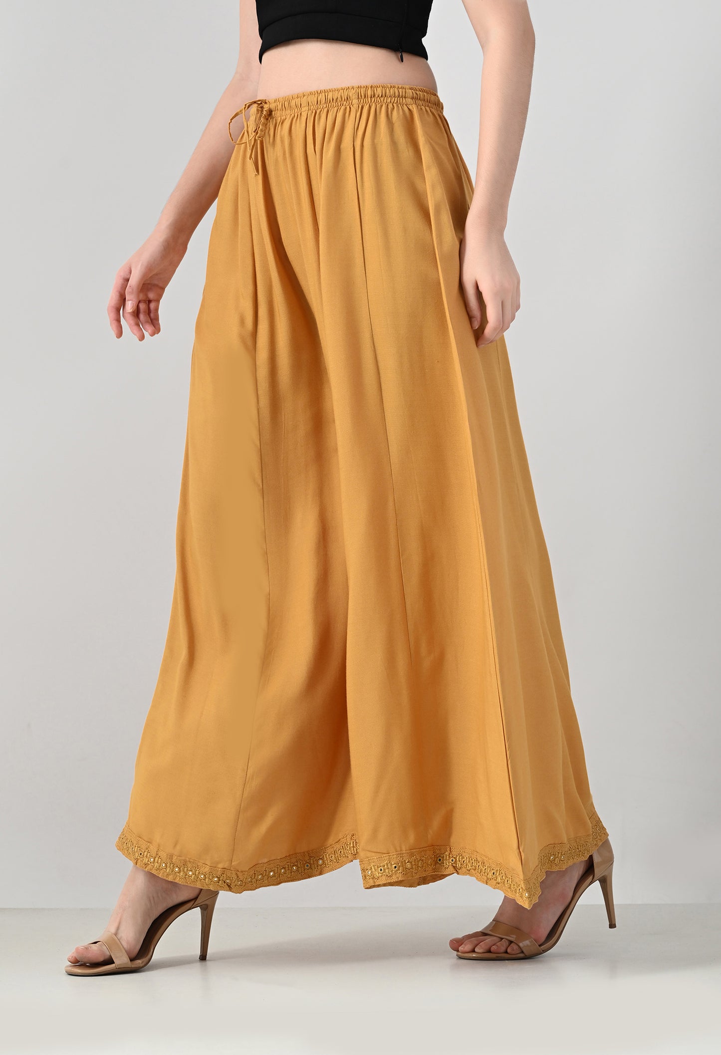 MAURYA Women's and Girls Rayon Regular Flared Palazzo (MPL034)
