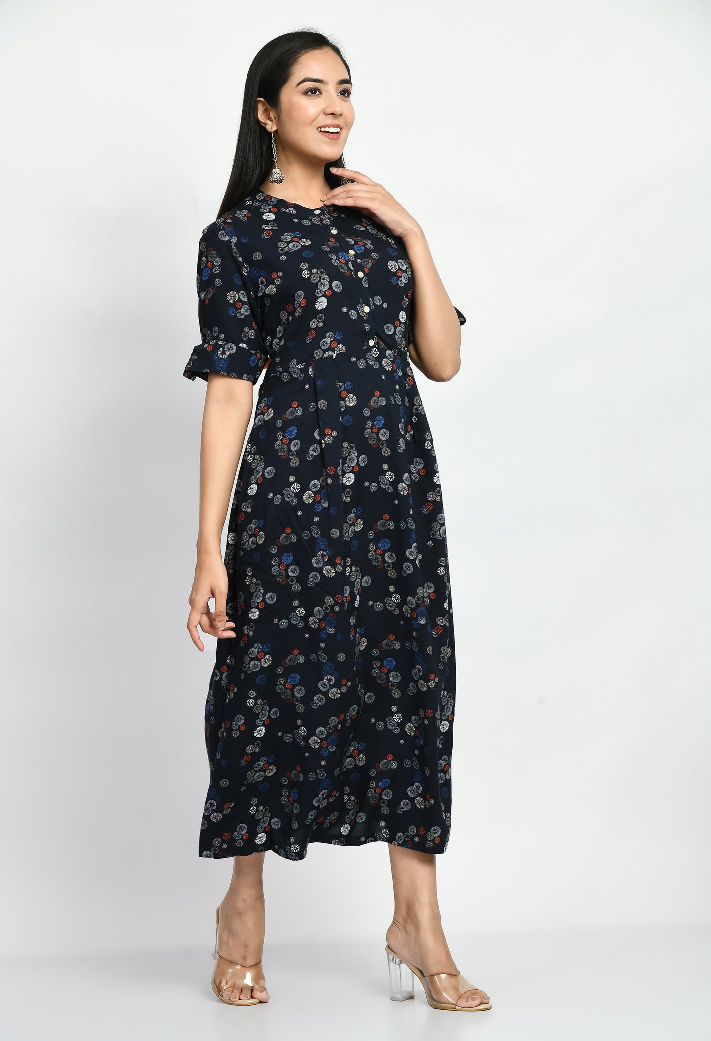 MAURYA Women’s Everyday Rayon A-Line Dress