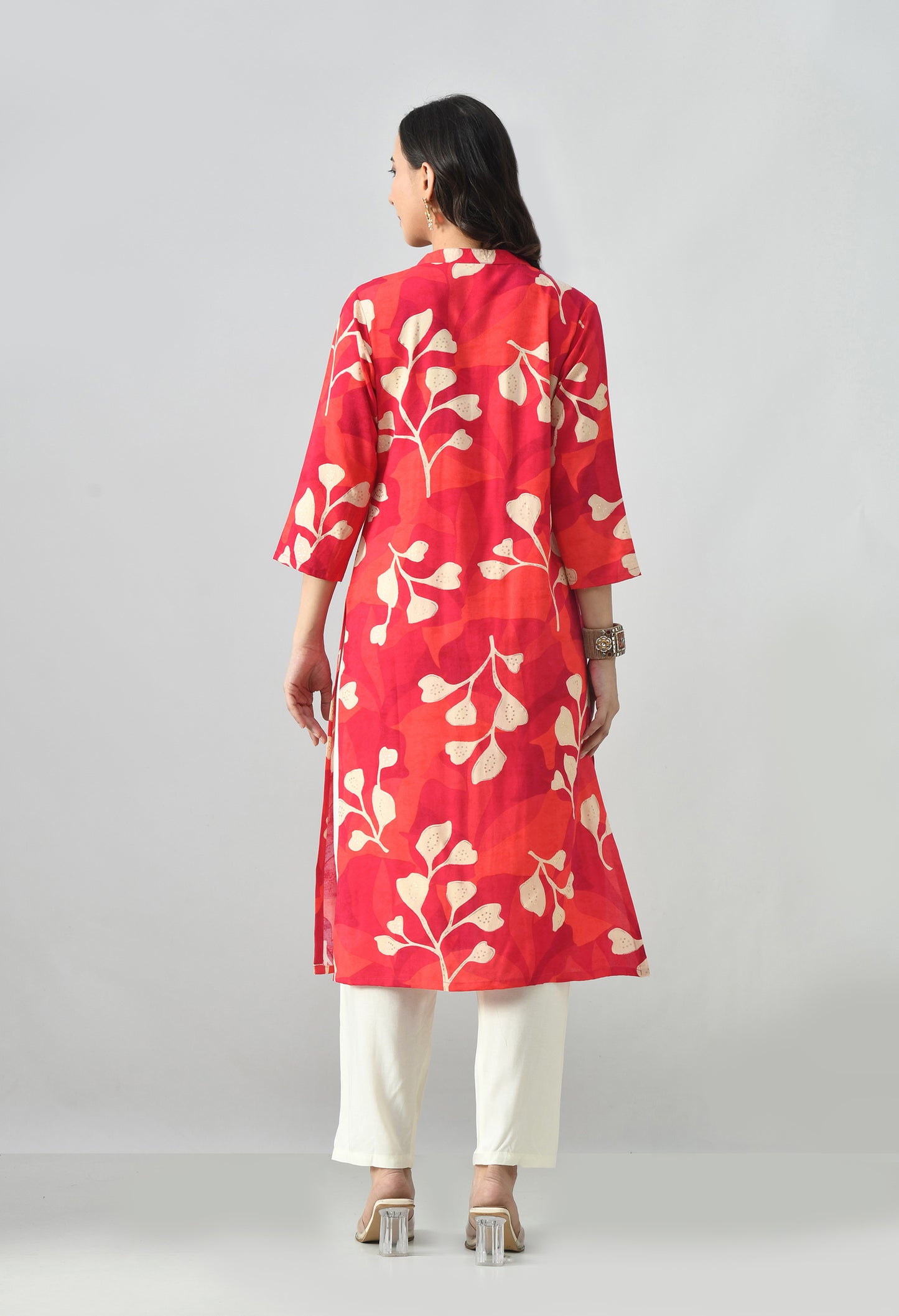 MAURYA Women's Rayon Printed Kurti