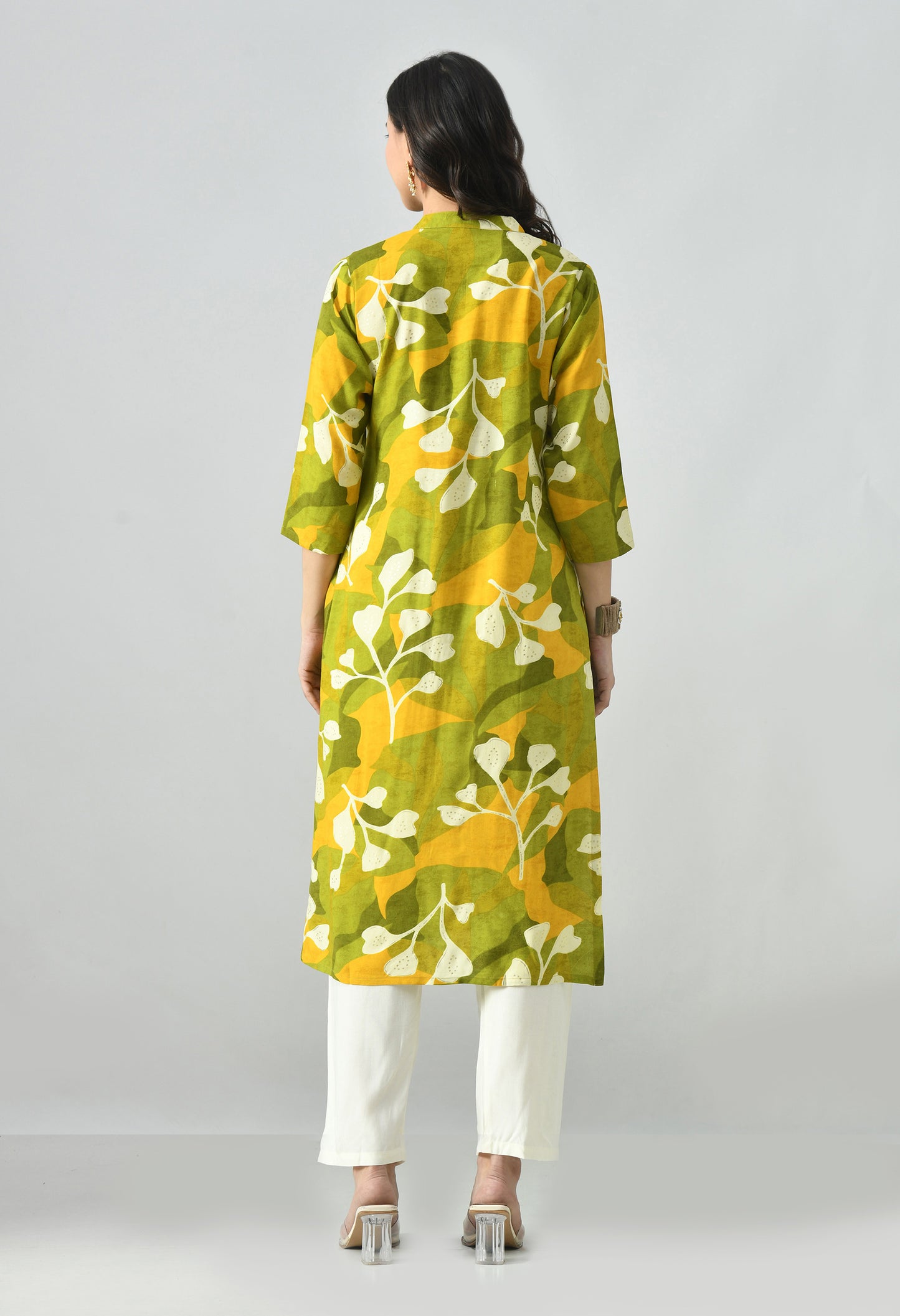 MAURYA Women's Rayon Printed Kurti