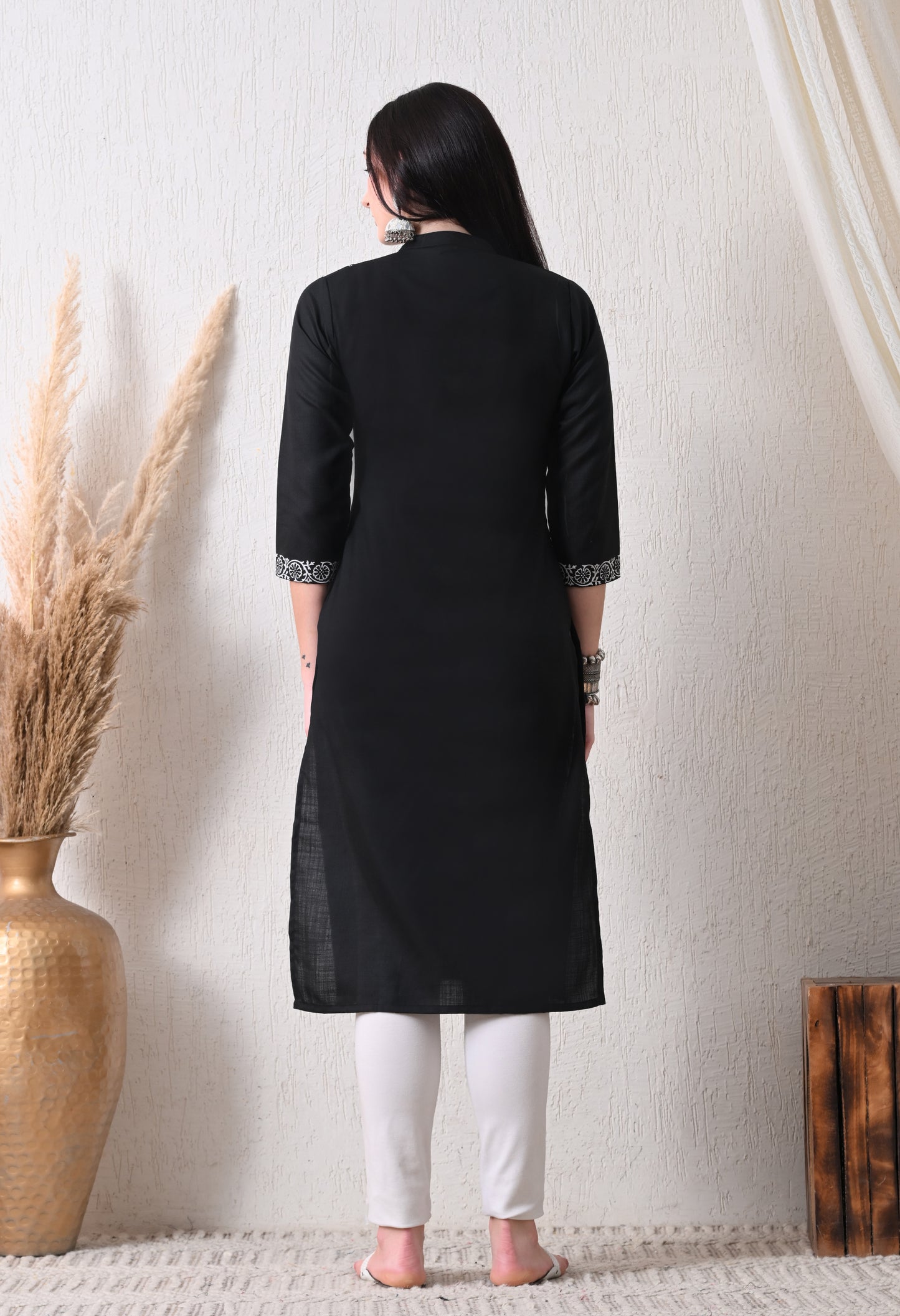 MAURYA Women's Cotton Blend Block Print Kurti