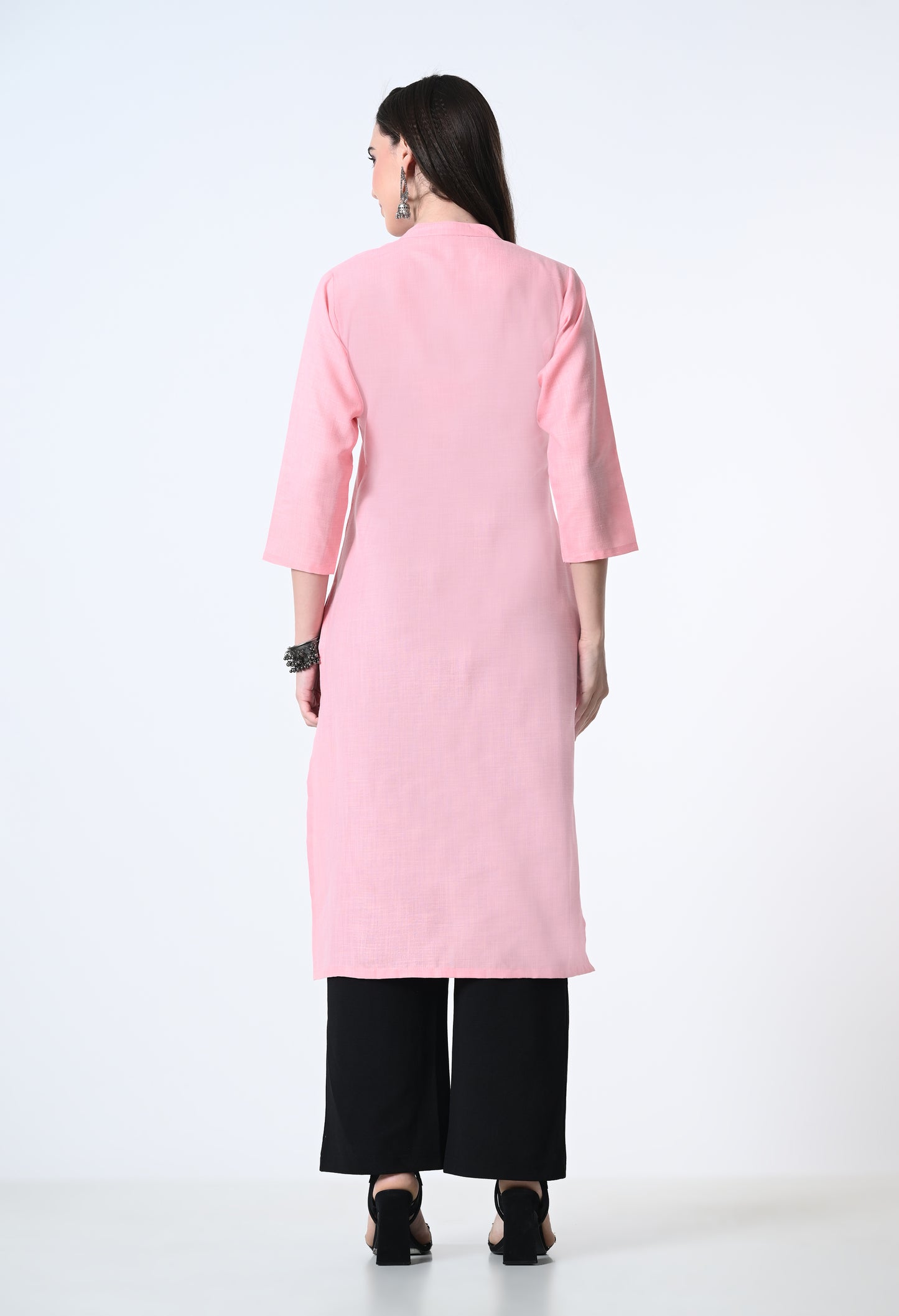 MAURYA Women's Cotton Blend Solid Kurti