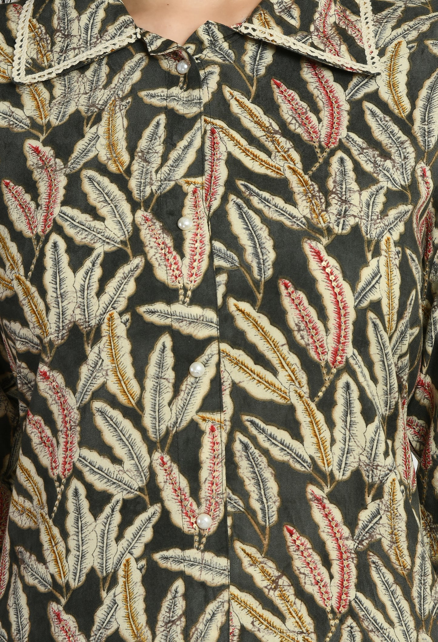 MAURYA Women’s Rayon Printed Co-Ord Set | Shirt Top & Pants