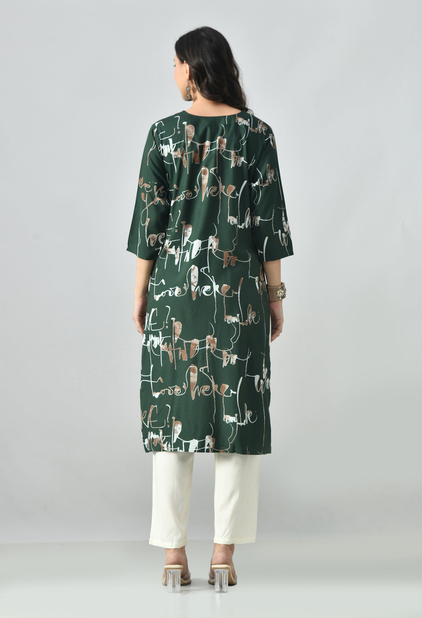 MAURYA Women's Rayon Abstract Print Kurti
