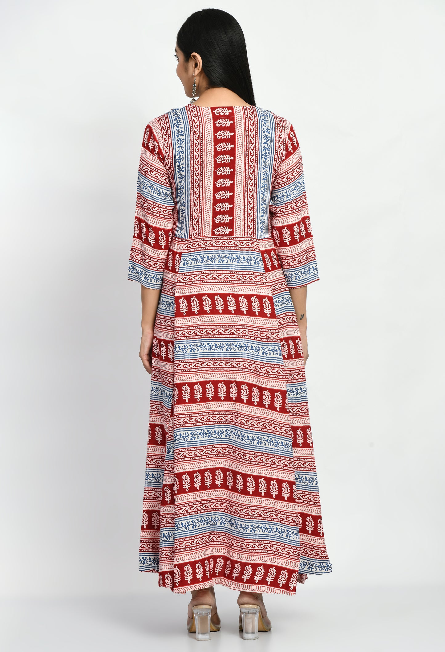 MAURYA Women’s Rayon A-Line Long Dress