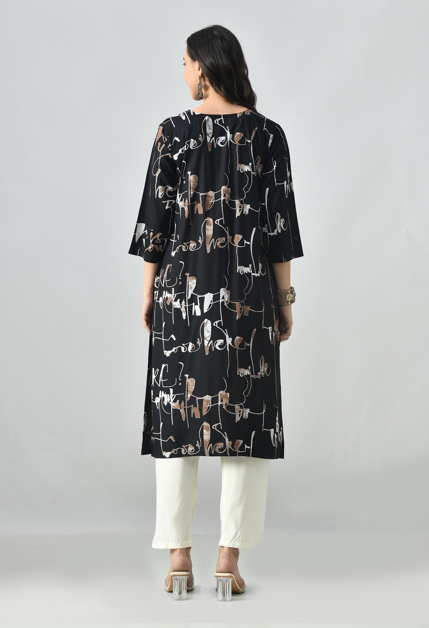 MAURYA Women's Rayon Abstract Print Kurti