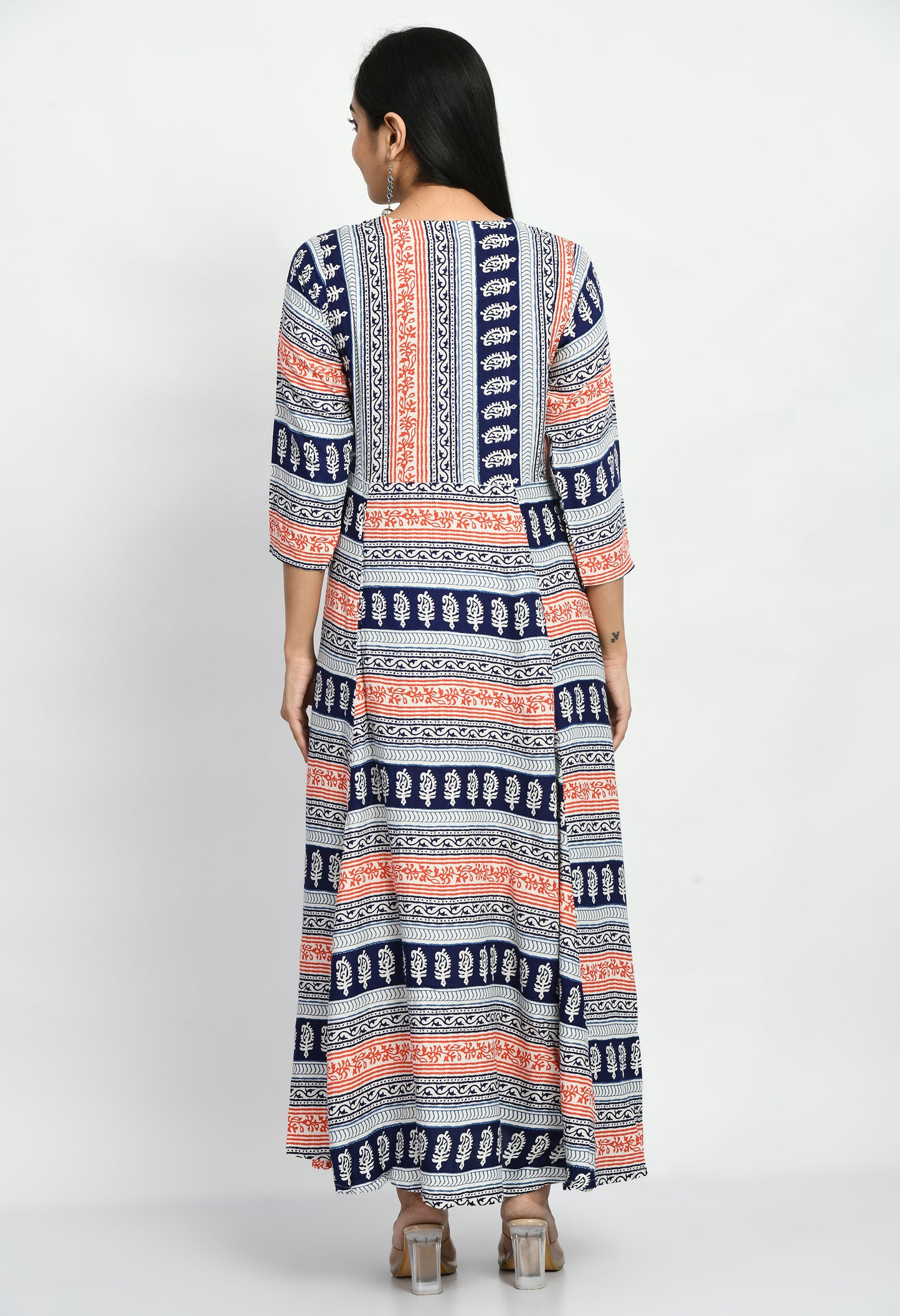 MAURYA Women’s Rayon A-Line Long Dress