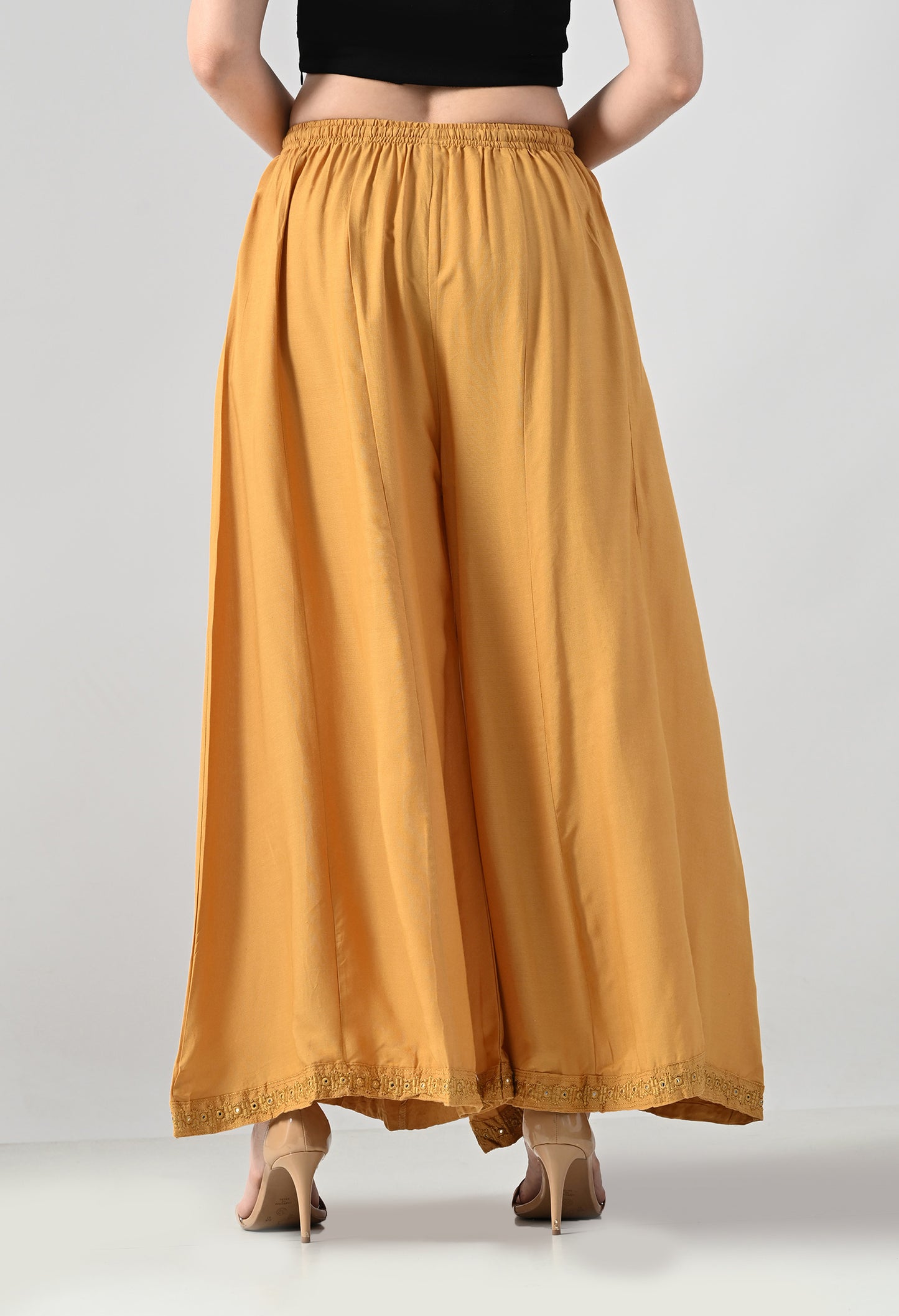 MAURYA Women's and Girls Rayon Regular Flared Palazzo (MPL034)