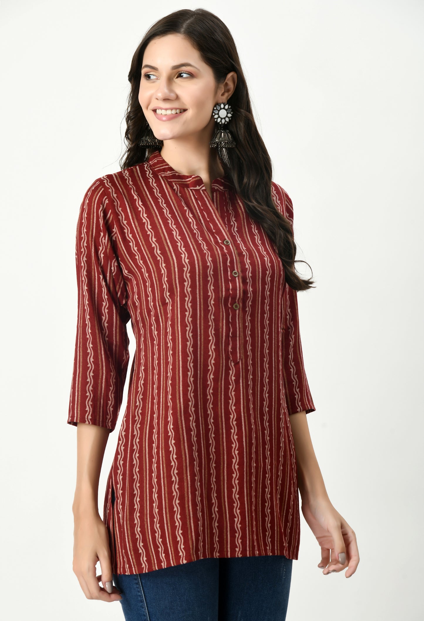 MAURYA Women’s Cotton Blend Printed Casual Top for Daily & Office Wear