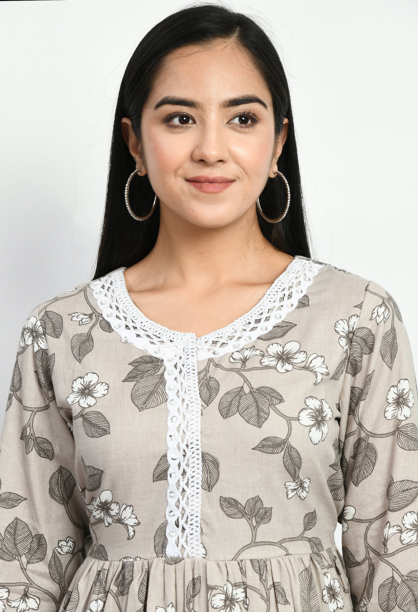 MAURYA Women’s Classic Cotton Blend A-Line Dress for Everyday Wear