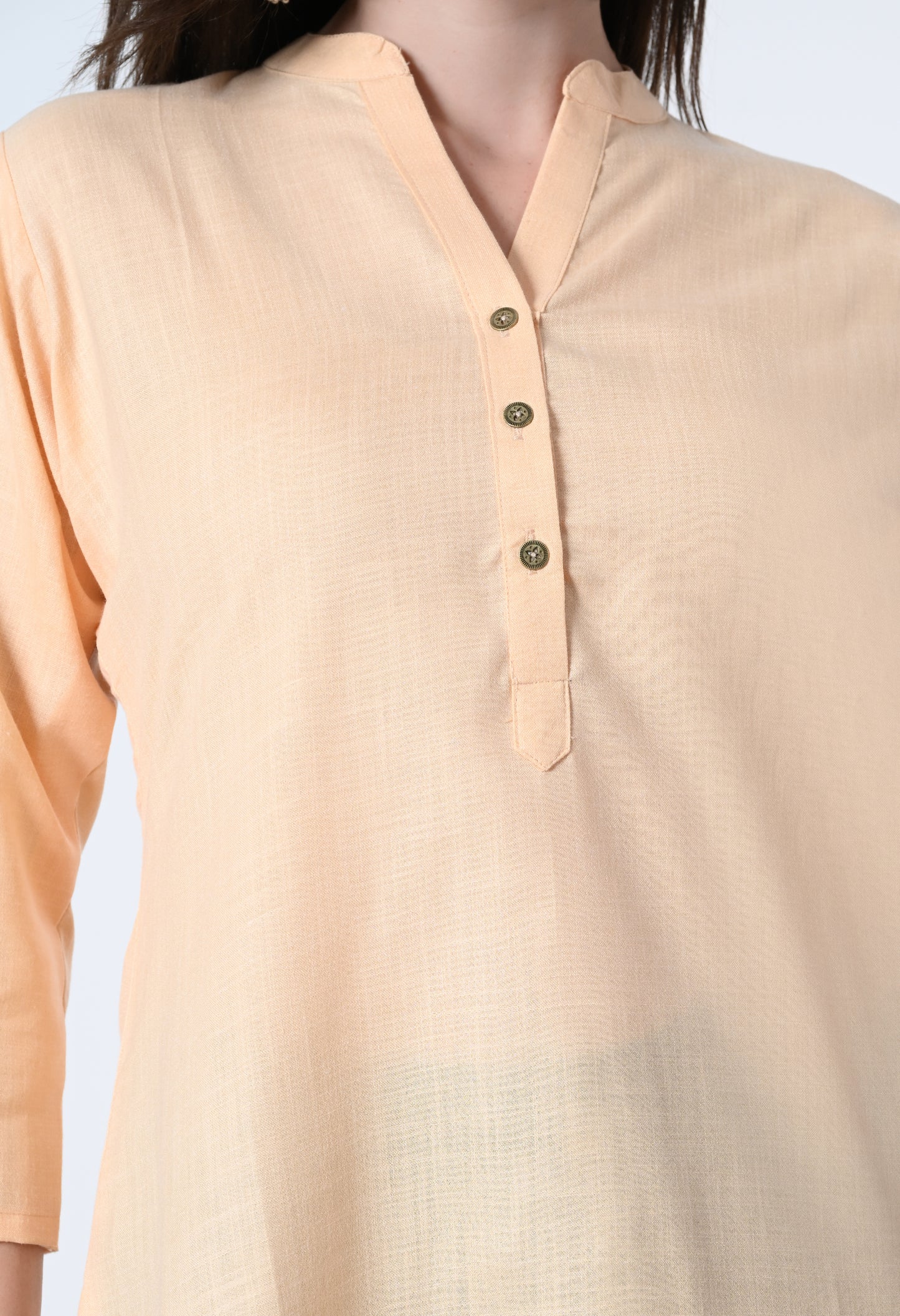 MAURYA Women's Cotton Blend Solid Kurti