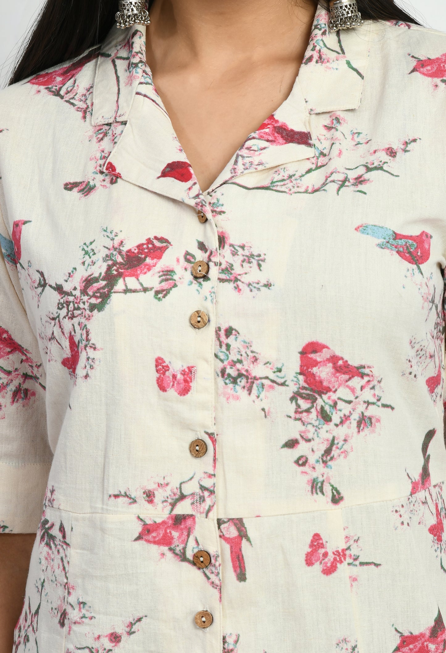 MAURYA Women’s Classic Cotton Blend A-Line Dress for Everyday Wear