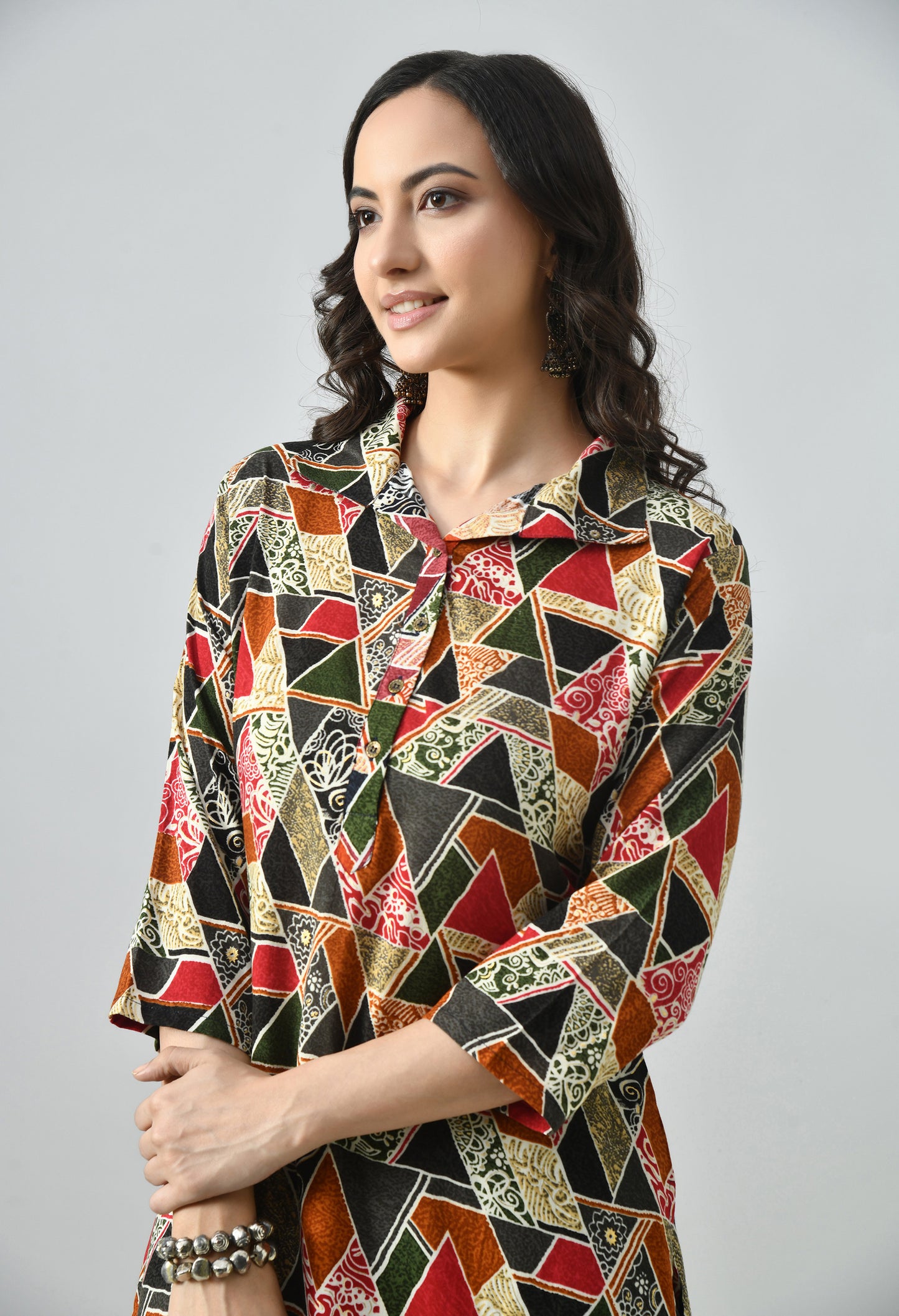 MAURYA Women’s Latest Printed Rayon Co-Ord Set with Stylish Top & Pant Set