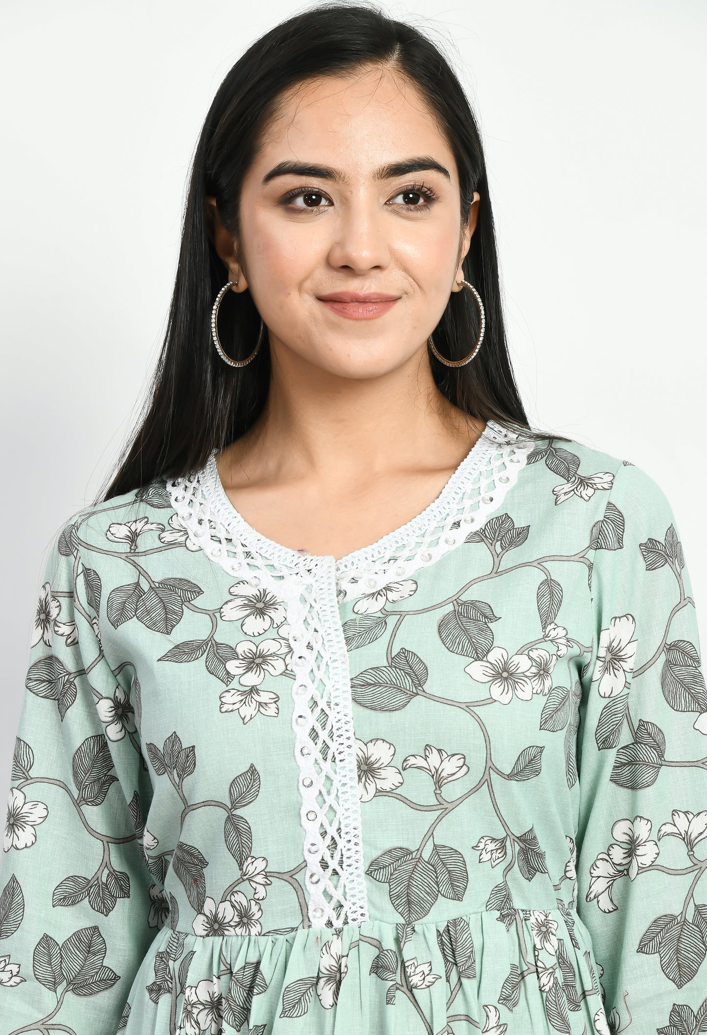 MAURYA Women’s Classic Cotton Blend A-Line Dress for Everyday Wear