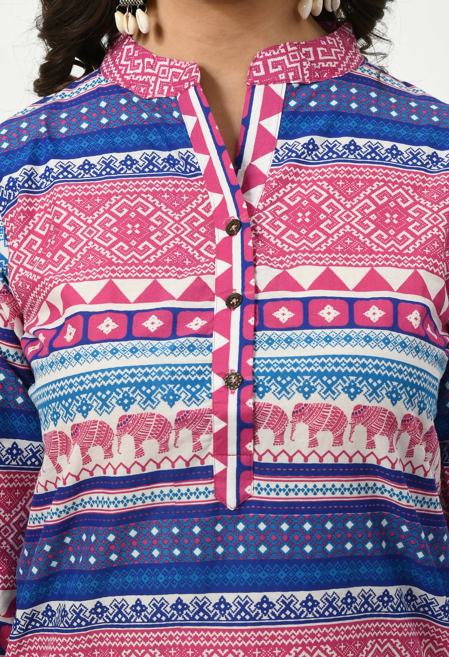 MAURYA Women’s Cotton Blend Printed Casual Top for Daily & Office Wear