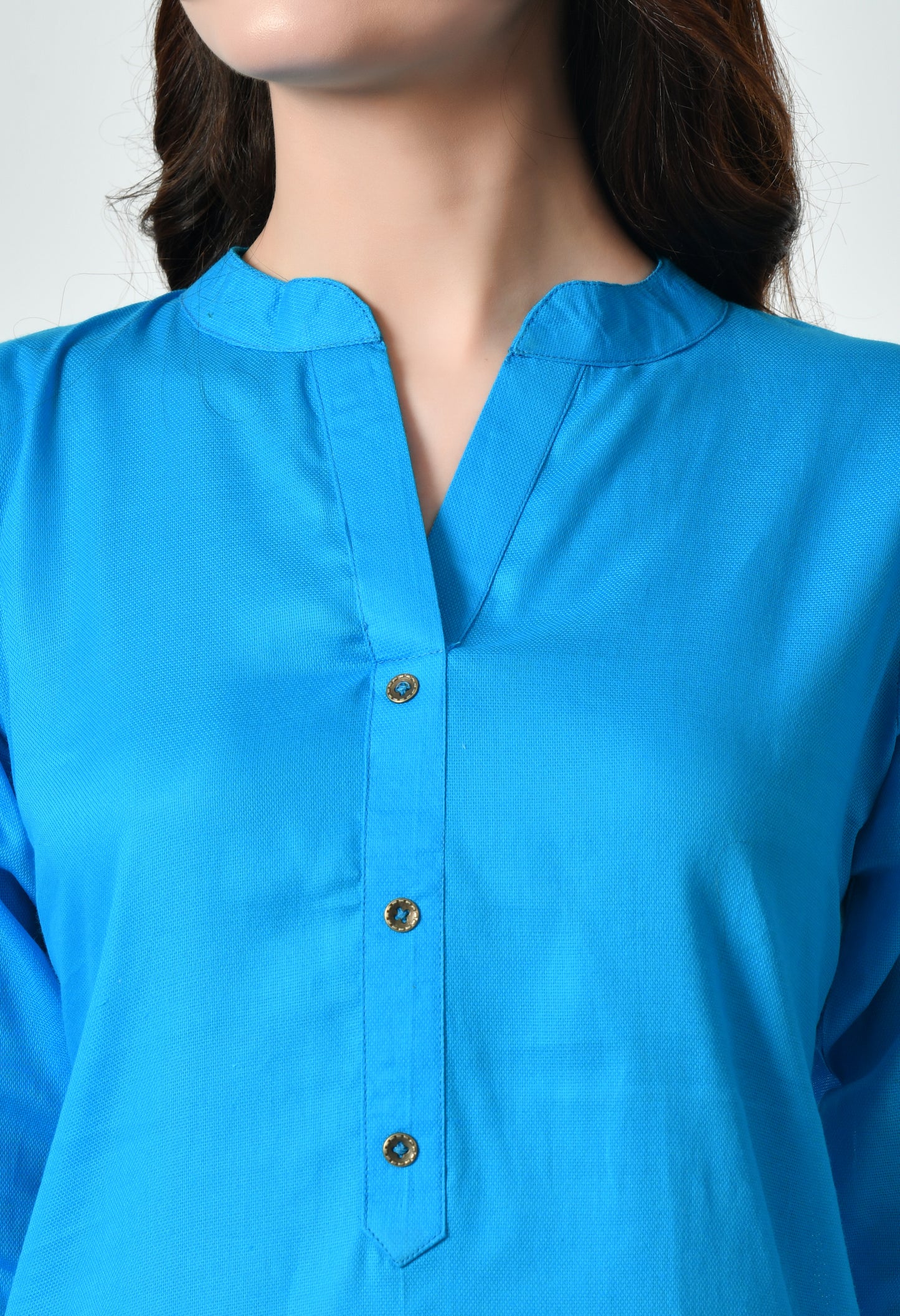 MAURYA Women's Cotton Blend Solid Kurti