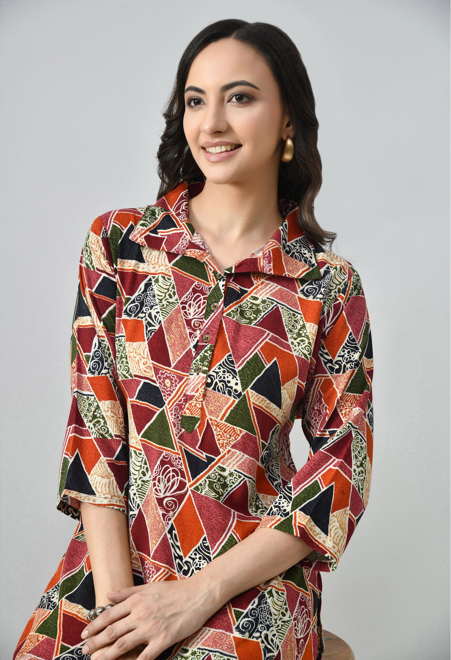 MAURYA Women’s Latest Printed Rayon Co-Ord Set with Stylish Top & Pant Set