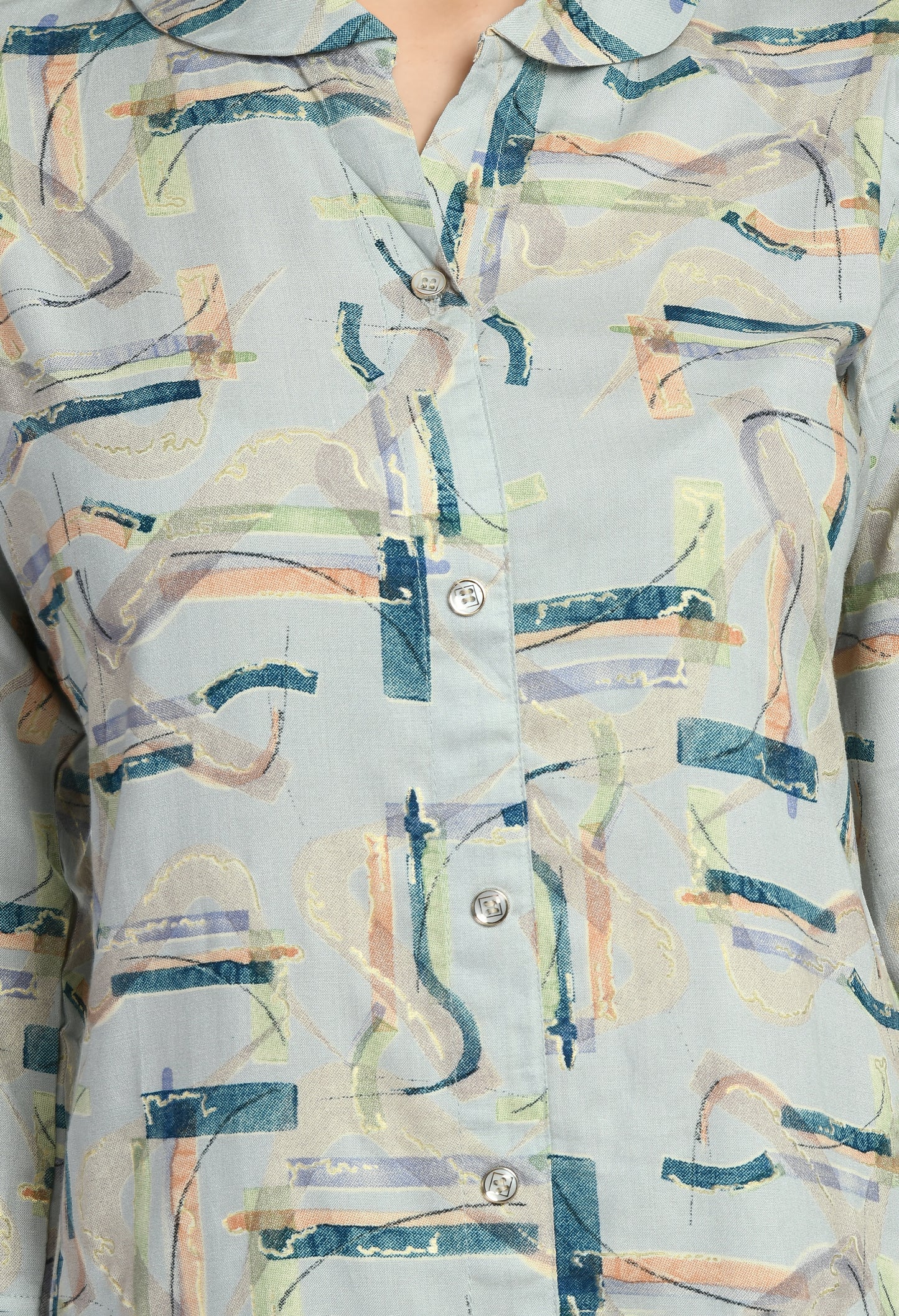 MAURYA Women’s Rayon Printed Co-Ord Set | Shirt Top & Pants