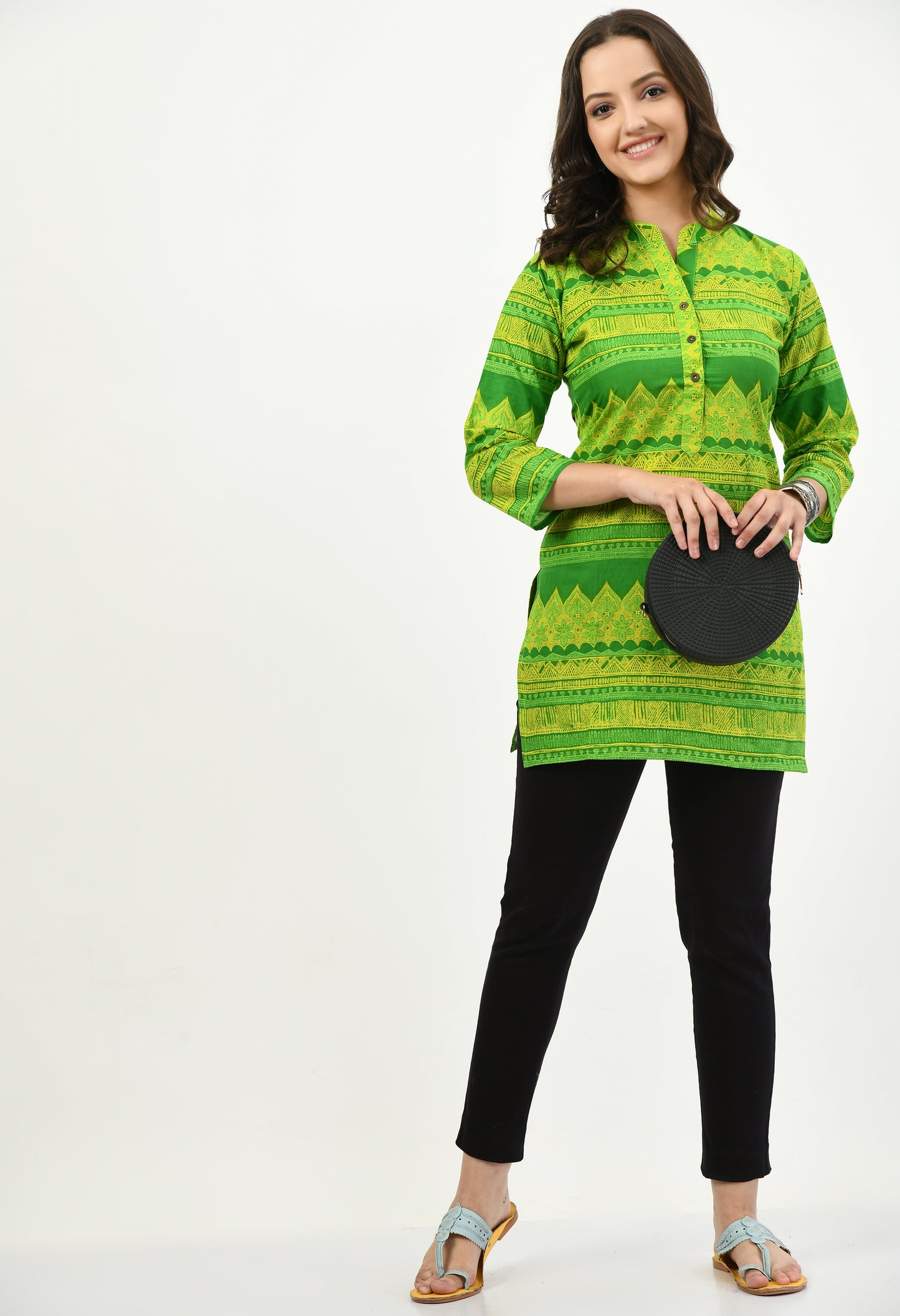 MAURYA Women’s Cotton Blend Printed Casual Top for Daily & Office Wear