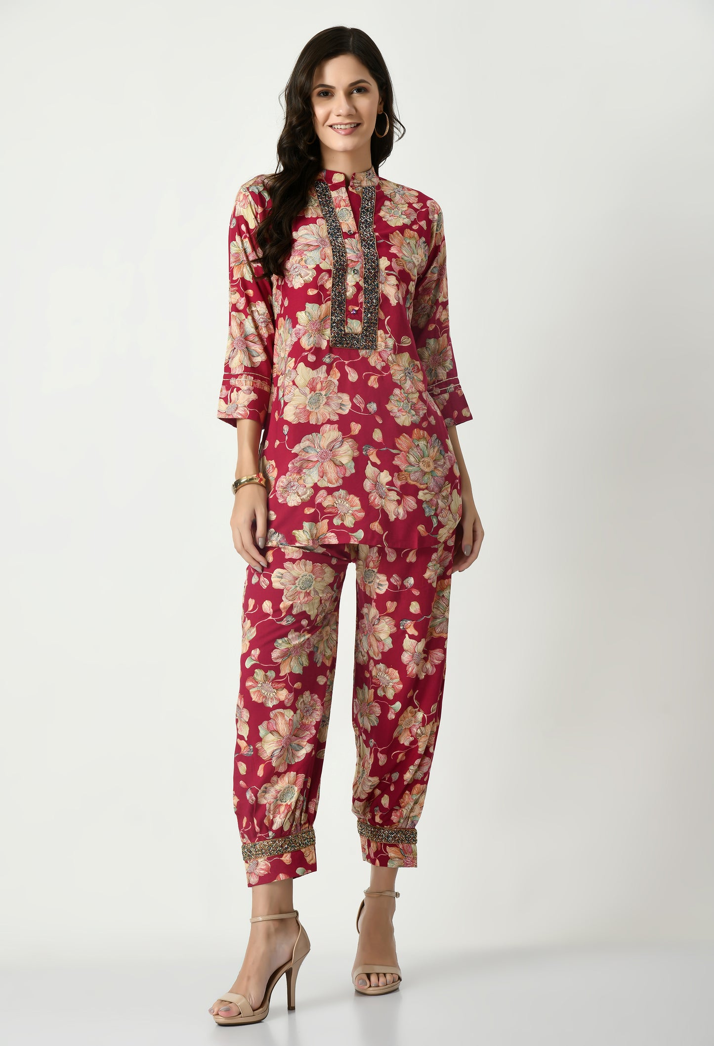 MAURYA Women’s Rayon Co-Ord Set | Top & Pants