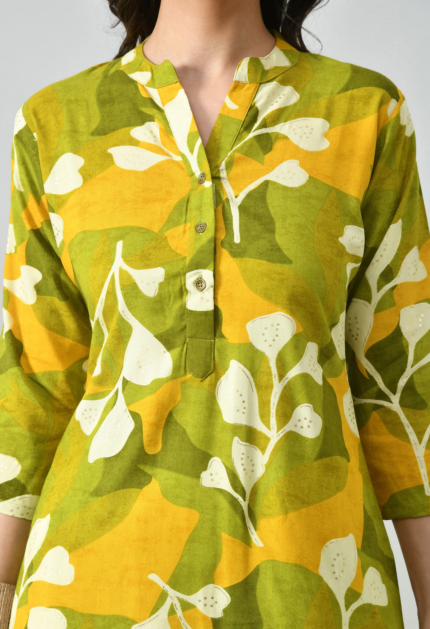 MAURYA Women's Rayon Printed Kurti