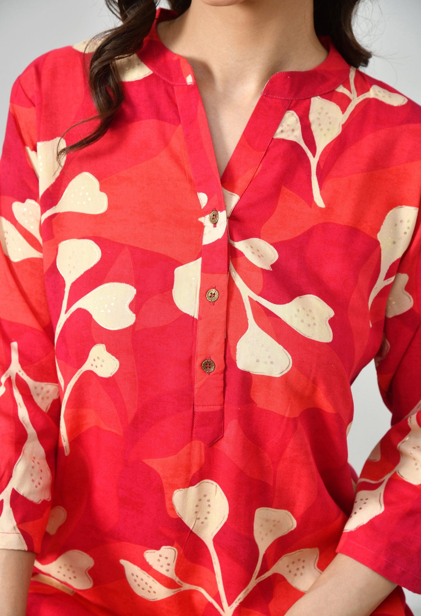 MAURYA Women's Rayon Printed Kurti